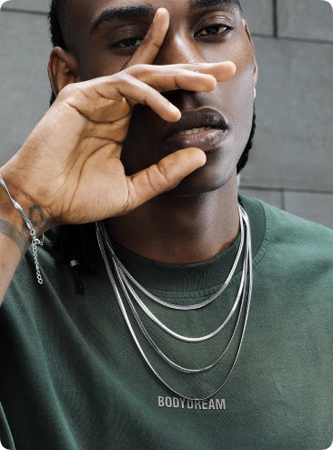 3mm Flat Snake Bone Chain