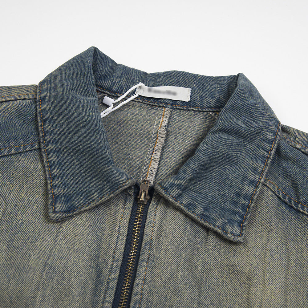 Punk Old Wash Denim Jacket