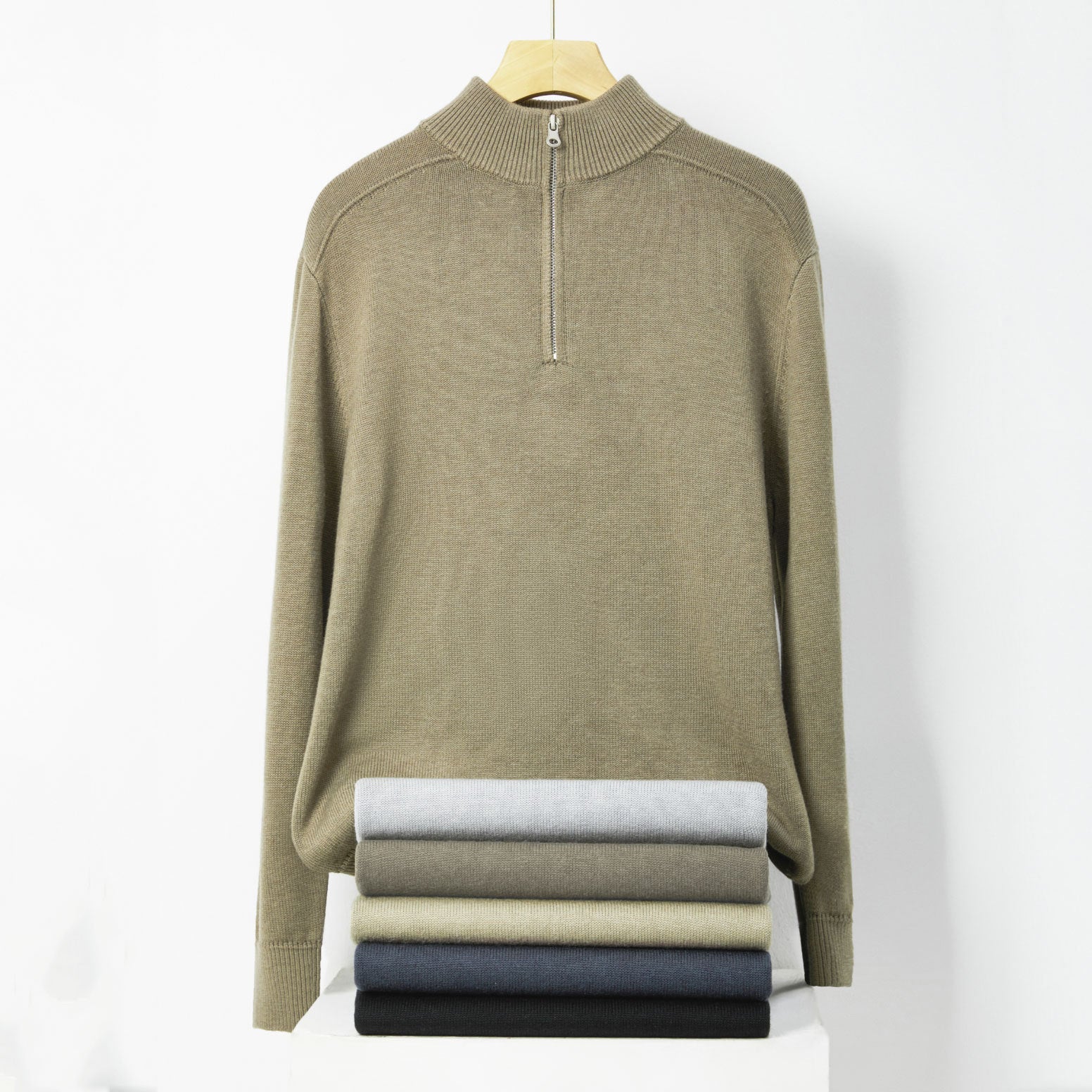 Casual quarter-zip Sweater