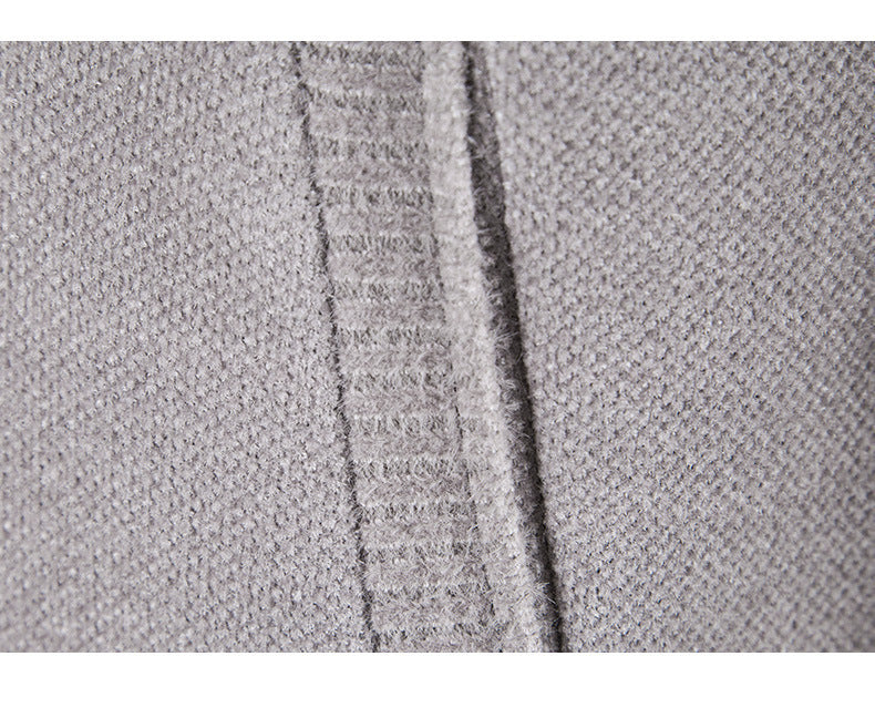 Men's Zip-up Knitted  Collar Jacket