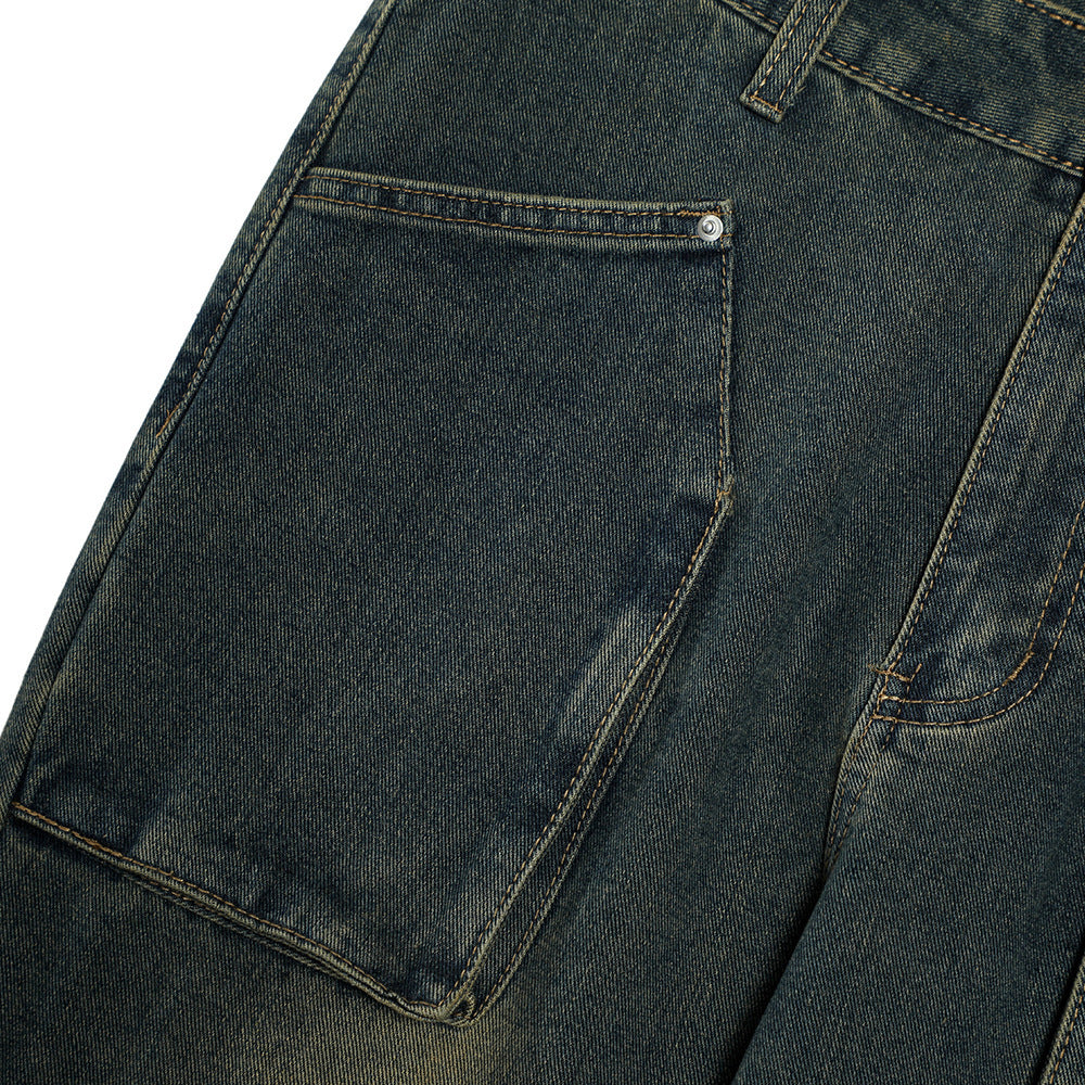 Trendy Punk Slightly Flared men's Jeans