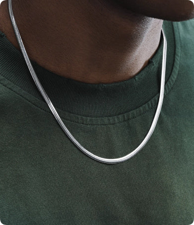 3mm Flat Snake Bone Chain