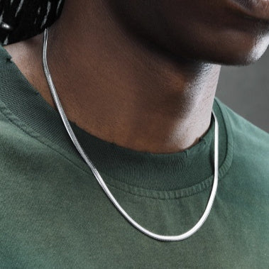 3mm Flat Snake Bone Chain