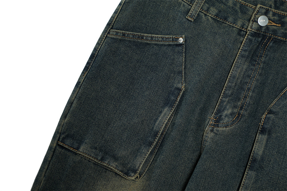 Trendy Punk Slightly Flared men's Jeans