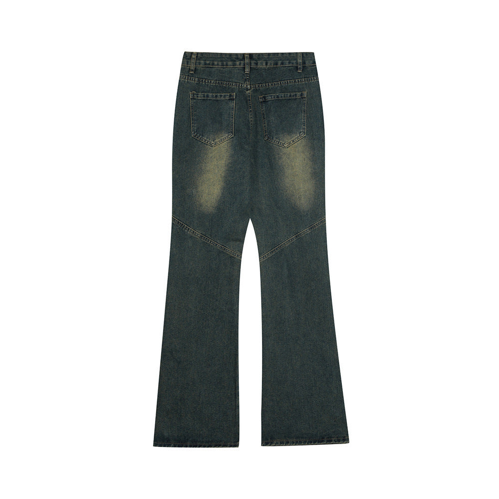 Trendy Punk Slightly Flared men's Jeans