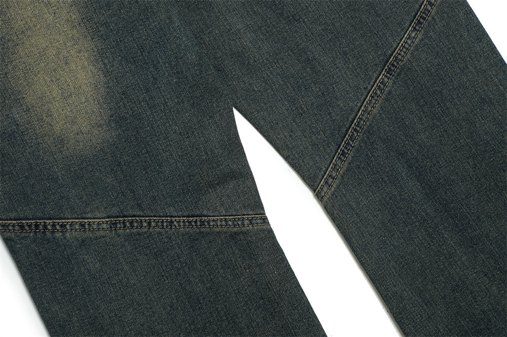 Trendy Punk Slightly Flared men's Jeans